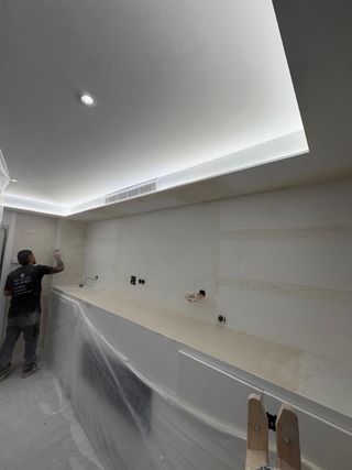 Reformas muebles en pladur para tv