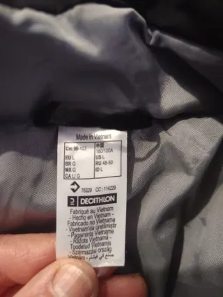 Anorak negro acolchado