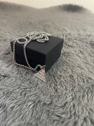 Collar Pintadera Plateada Quevedo Canarias