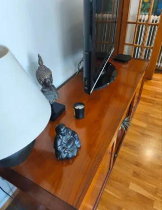 Mueble TV Madera Cerezo Maciza