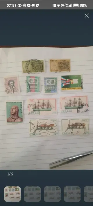 11 francobolli italiani usati 1977-1980