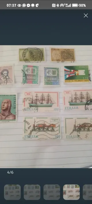 11 francobolli italiani usati 1977-1980