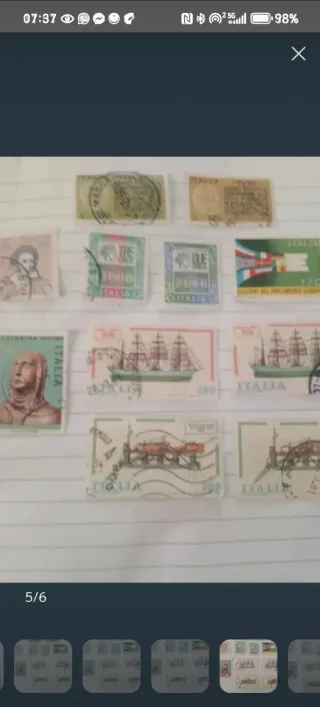 11 francobolli italiani usati 1977-1980