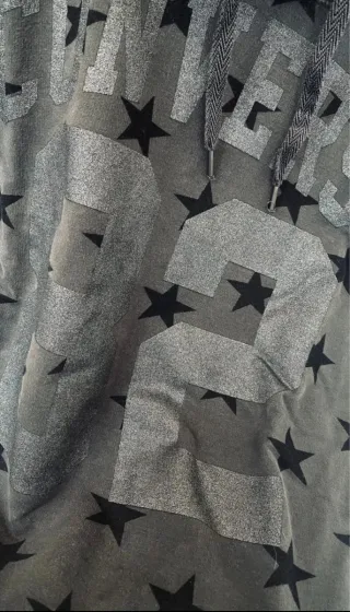 Sudadera Converse estrellas gris