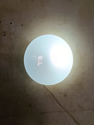 Applique/Plafone Circolare Opalino Bianco