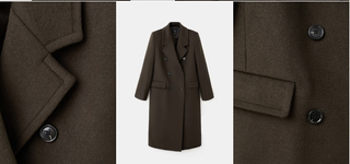 Abrigo Mango Lana Verde