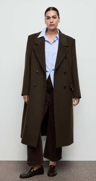 Abrigo Mango Lana Verde