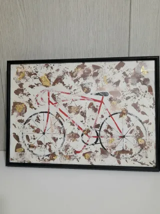 Cuadro Bicicleta Abstracta