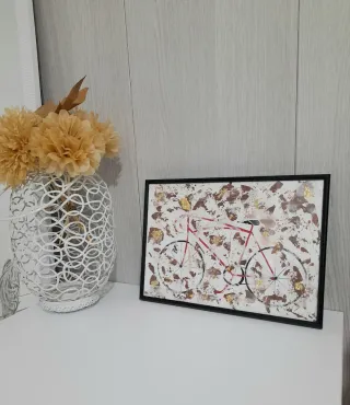 Cuadro Bicicleta Abstracta