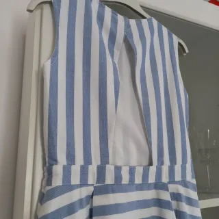 Vestito elegante righe 10-11 anni