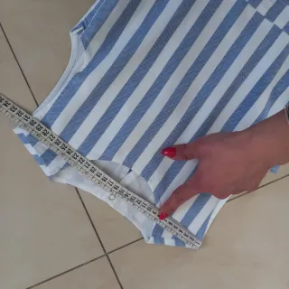 Vestito elegante righe 10-11 anni