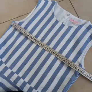 Vestito elegante righe 10-11 anni