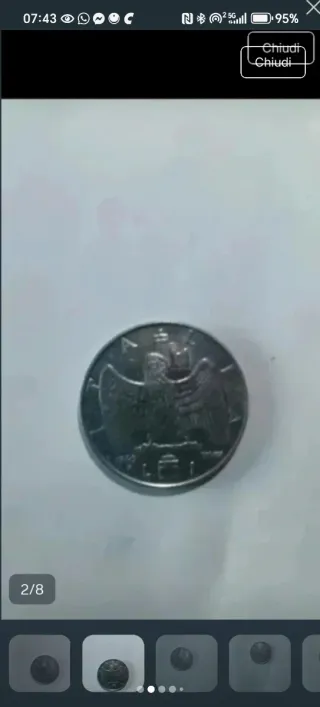 Moneta 1 Lira Regno d'Italia