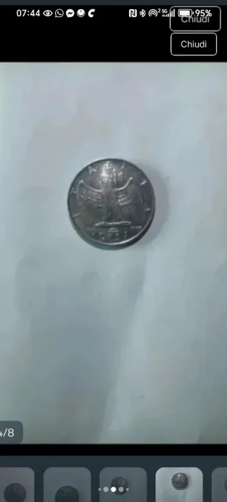 Moneta 1 Lira Regno d'Italia