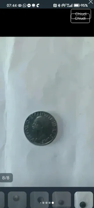 Moneta 1 Lira Regno d'Italia