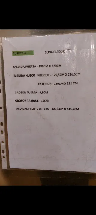Puertas correderas industriales acero inoxidable