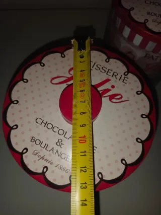 2 Latas Grandes Metálicas Decorativas Patisserie J