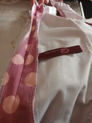 Traje de Flamenca rosa con flecos