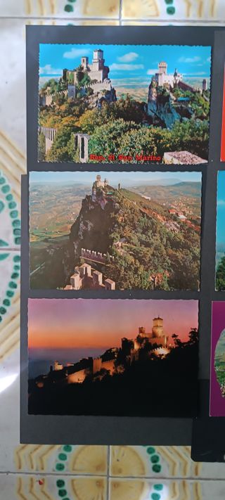 Cartoline San Marino Anni 60/70 con Francobolli