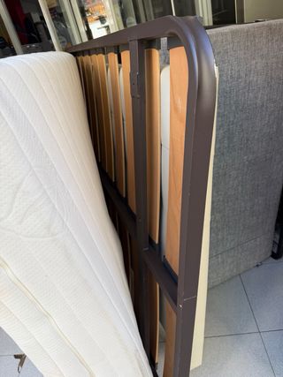 CAMA COMPLETA 135x190 COLCHON+SOMIER+CABECERO SEGU