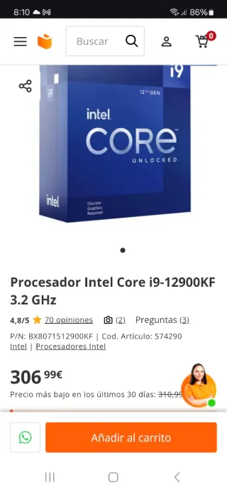 Intel Core i9-10850k 3.6GHz