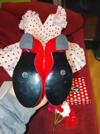 Traje de flamenca con lunares