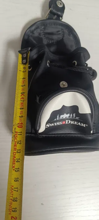 Mochila Pequeña Swiss Dream Negra y Blanca