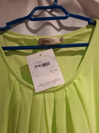 Vestido POETE verde talla 30-40 NUEVO.