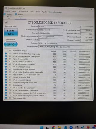 3x SSD Crucial 500GB