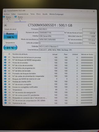 3x SSD Crucial 500GB