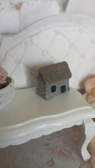 Micro casetta pietra decorazione dollhouse