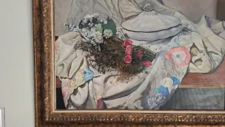 Cuadro decorativo tela floral