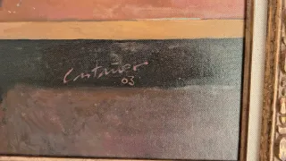 Cuadro decorativo tela floral