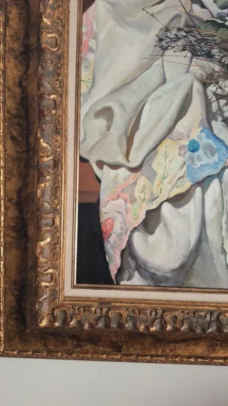 Cuadro decorativo tela floral