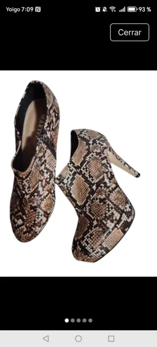 Botines animal print tacón Marypaz