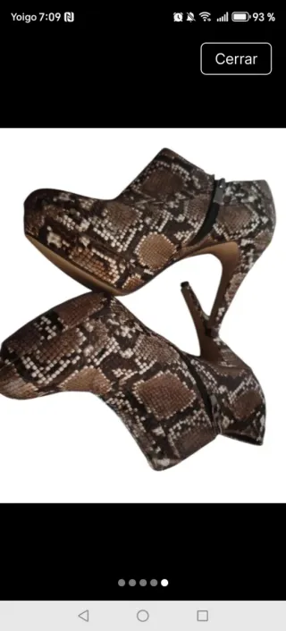 Botines animal print tacón Marypaz