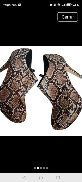 Botines animal print tacón Marypaz