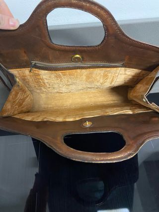 Borsa Vera Pelle Vintage Retro