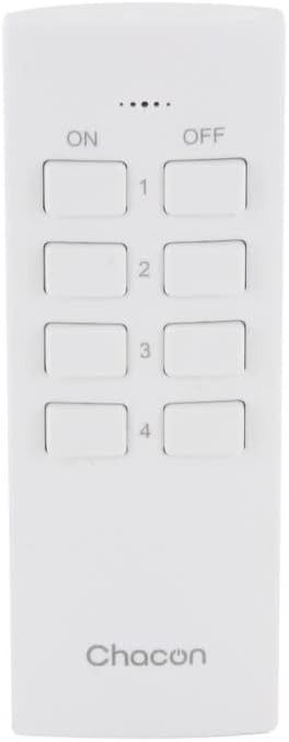 Kit 4 Mini enchufes On/Off + Mando a Distancia de 4 Canales 2300W