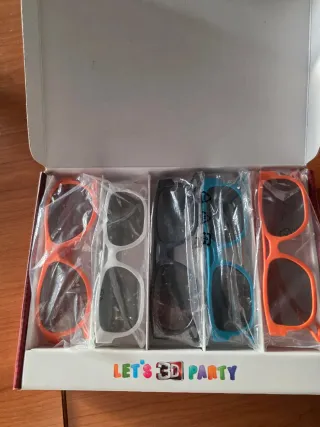 Pack 5 Gafas 3D LG