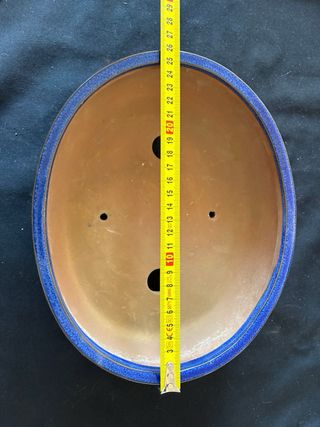 Maceta Bonsái Cerámica Azul