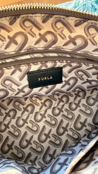 Bolso Furla Original Beige y Gris negro