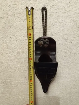 Antiguo zapato madera decoración