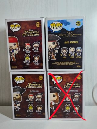 Funko Pop Pirates of the Caribbean Set  Pezzi