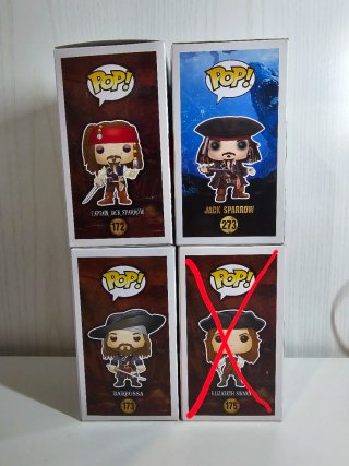 Funko Pop Pirates of the Caribbean Set  Pezzi