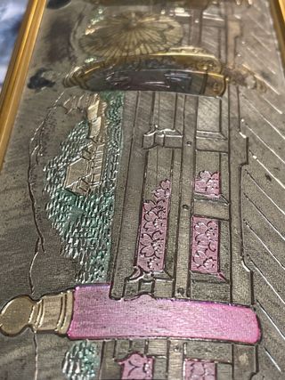 Antigua caja decorativa oriental