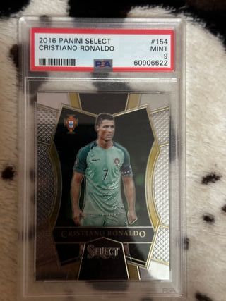 Carta PSA 9 Cristiano Ronaldo Panini Select 2016