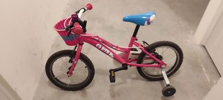Bicicleta infantil rosa 3-6 años