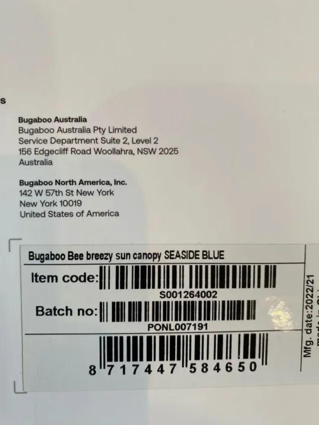 capota Ventilada bugaboo bee6 Aul costero OFERTA !