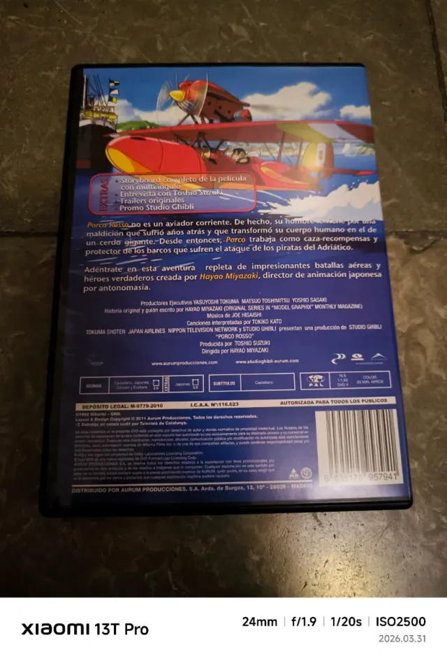 DVD Porco Rosso - Hayao Miyazaki